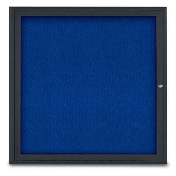 Sliding Door Indoor Enclosed Corkboard, 9